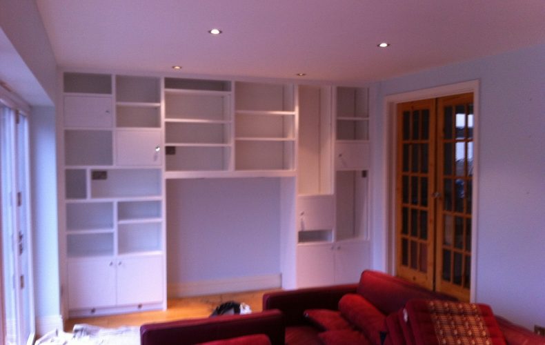 Painted Interior Shelves